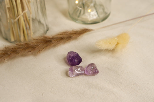 L'améthyste, pierre qui favorise la paix intérieur.