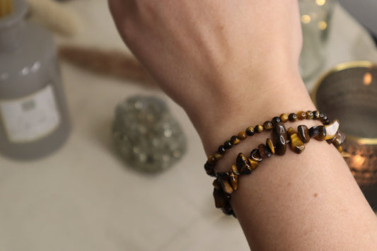 Bracelets oeil de tigre.