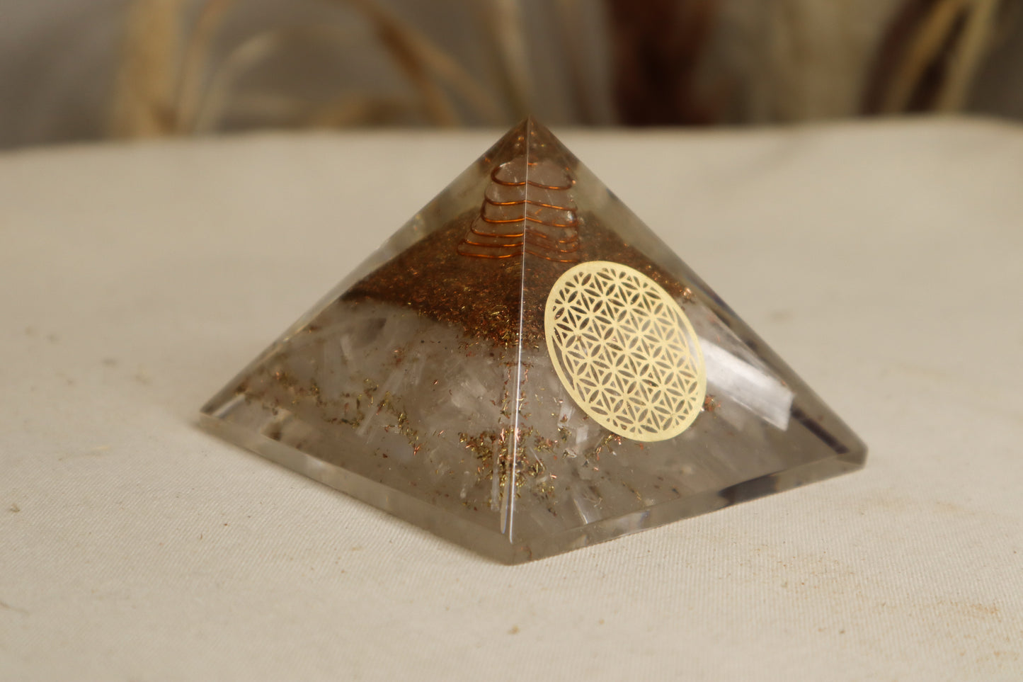 PYRAMIDE FLEUR DE VIE - ORGONITE